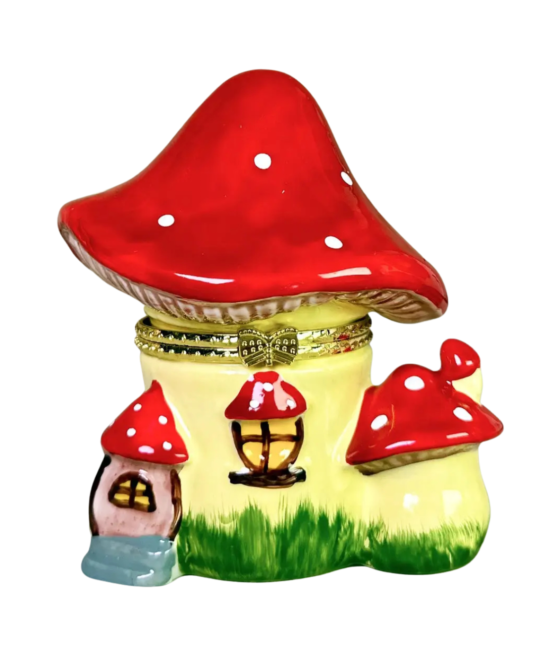 Mushroom House Trinket Box