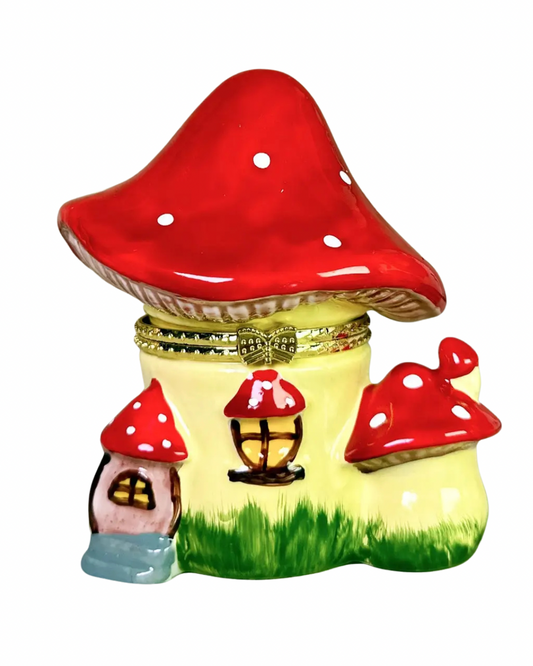 Mushroom House Trinket Box