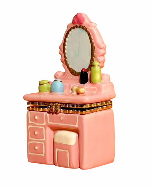 Pink Dresser Trinket Box.
