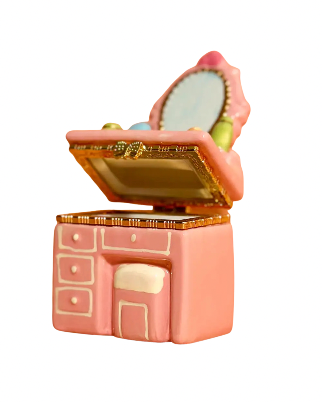 Pink Dresser Trinket Box.