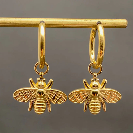 Bee Huggie Earrings