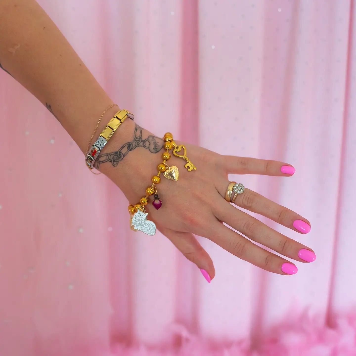 Coquette Charm Bracelet