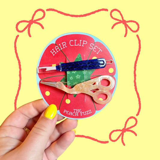 Sewing Kit Hair Clip Set