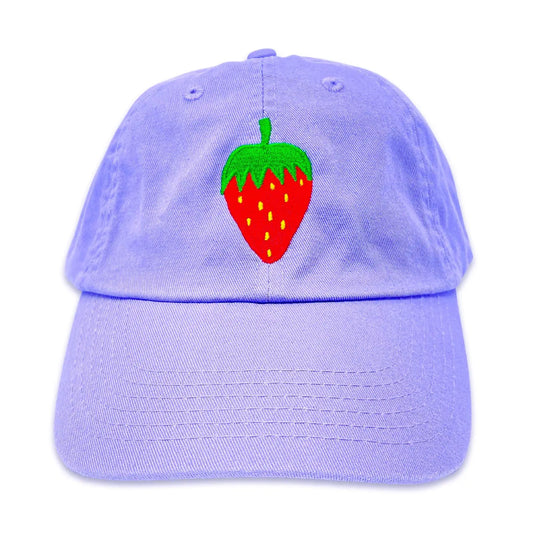 Embroidered Strawberry Hat