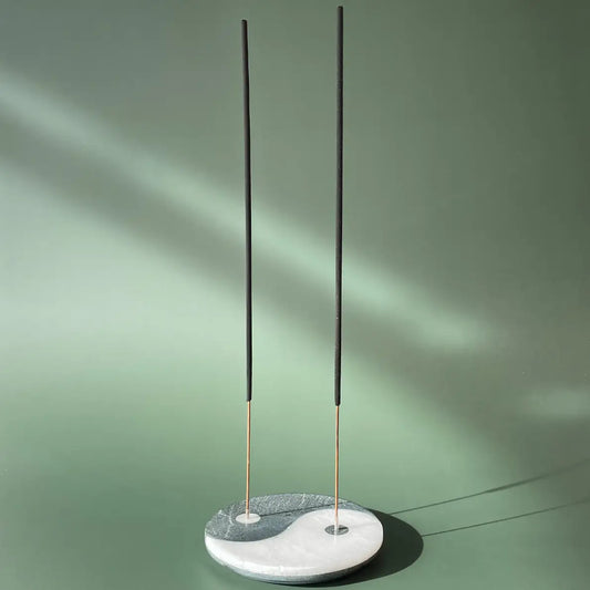 Yin Yang Marble Incense Holder