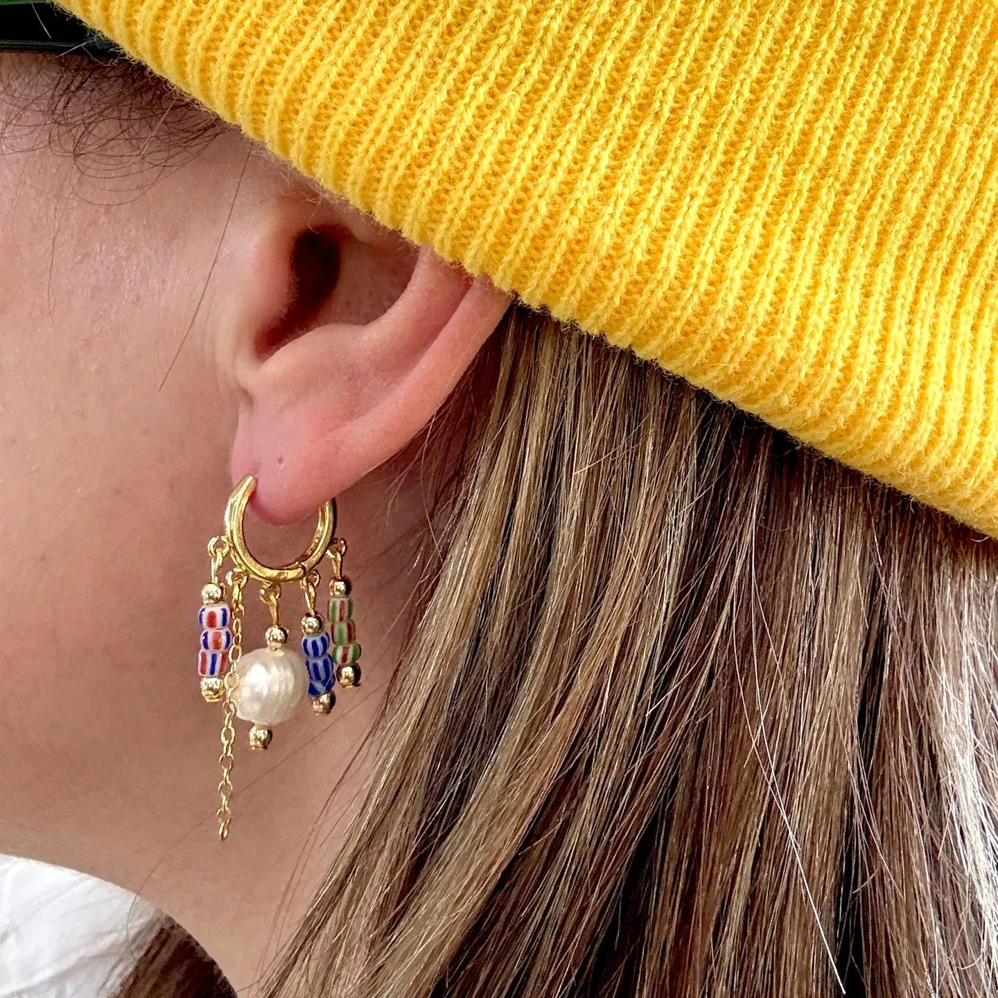 The Mariner Huggie Hoop Earrings