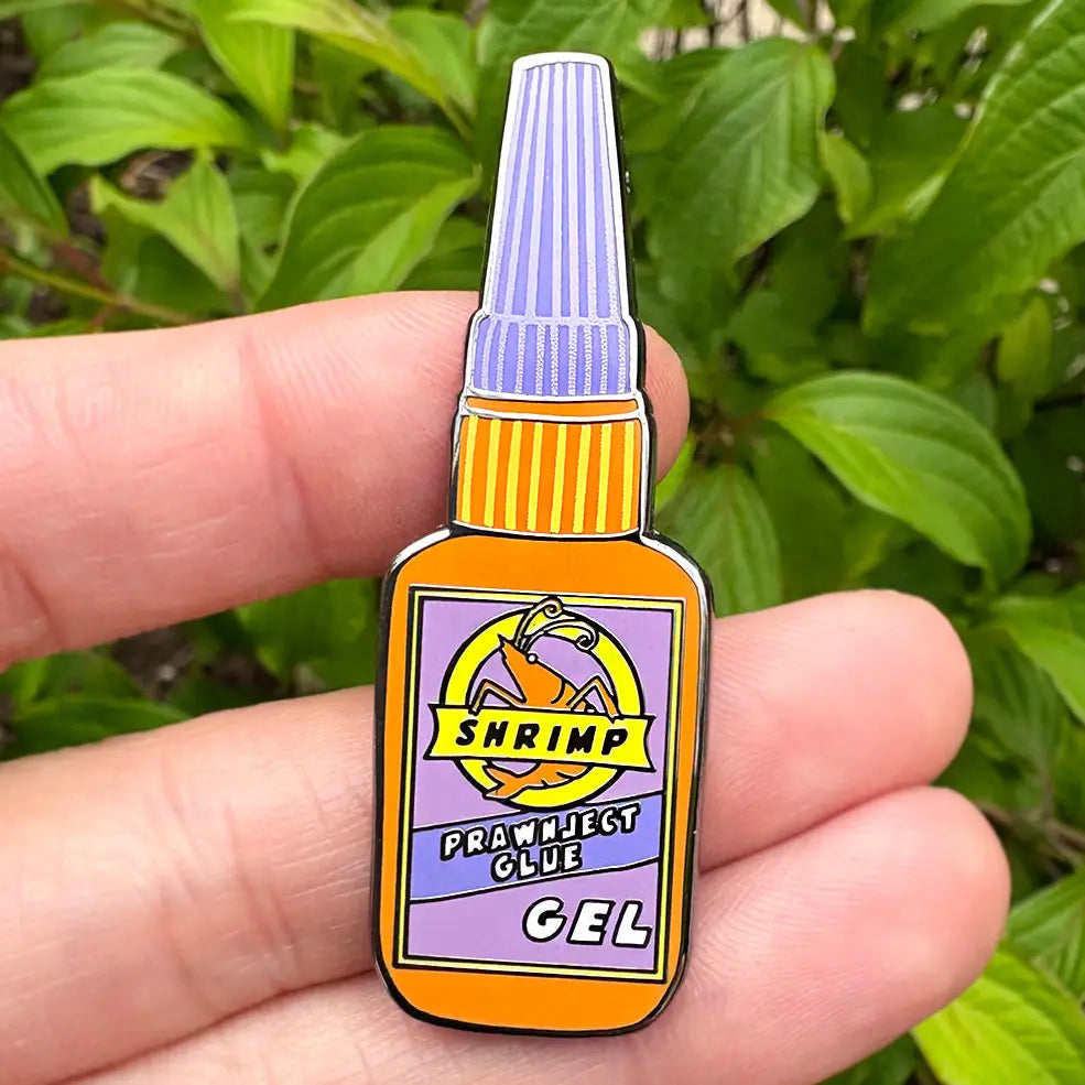 Prawnject Glue Enamel Pin (Tamiko X Tpf).