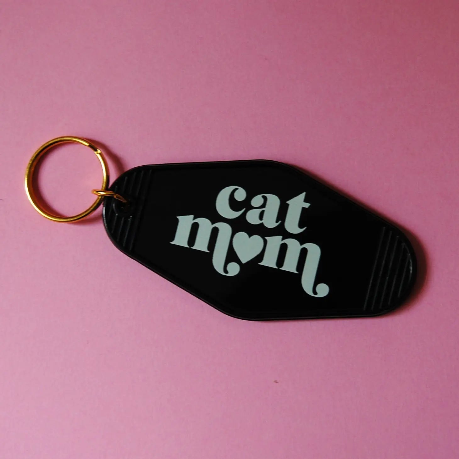 Cat Mom Keychain.