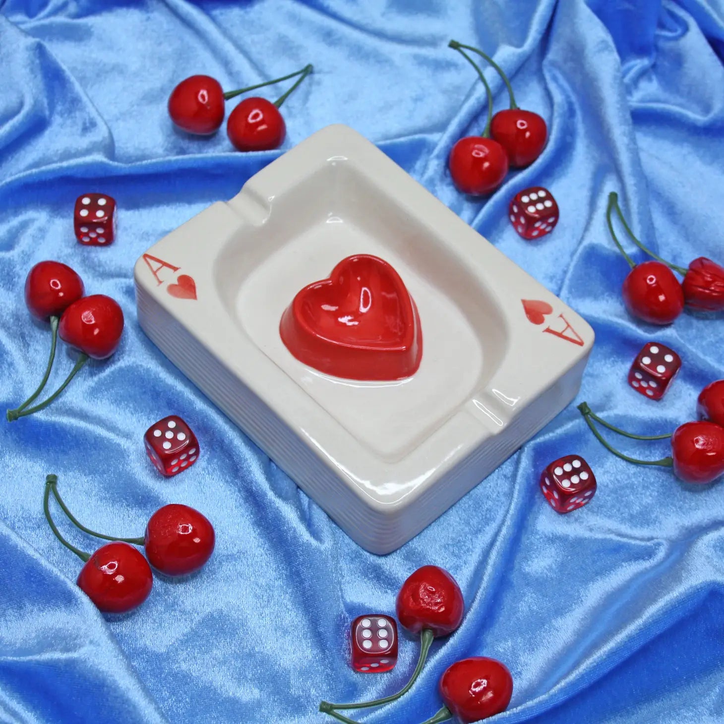 Ace of Hearts Valentine's Day Ash Tray.