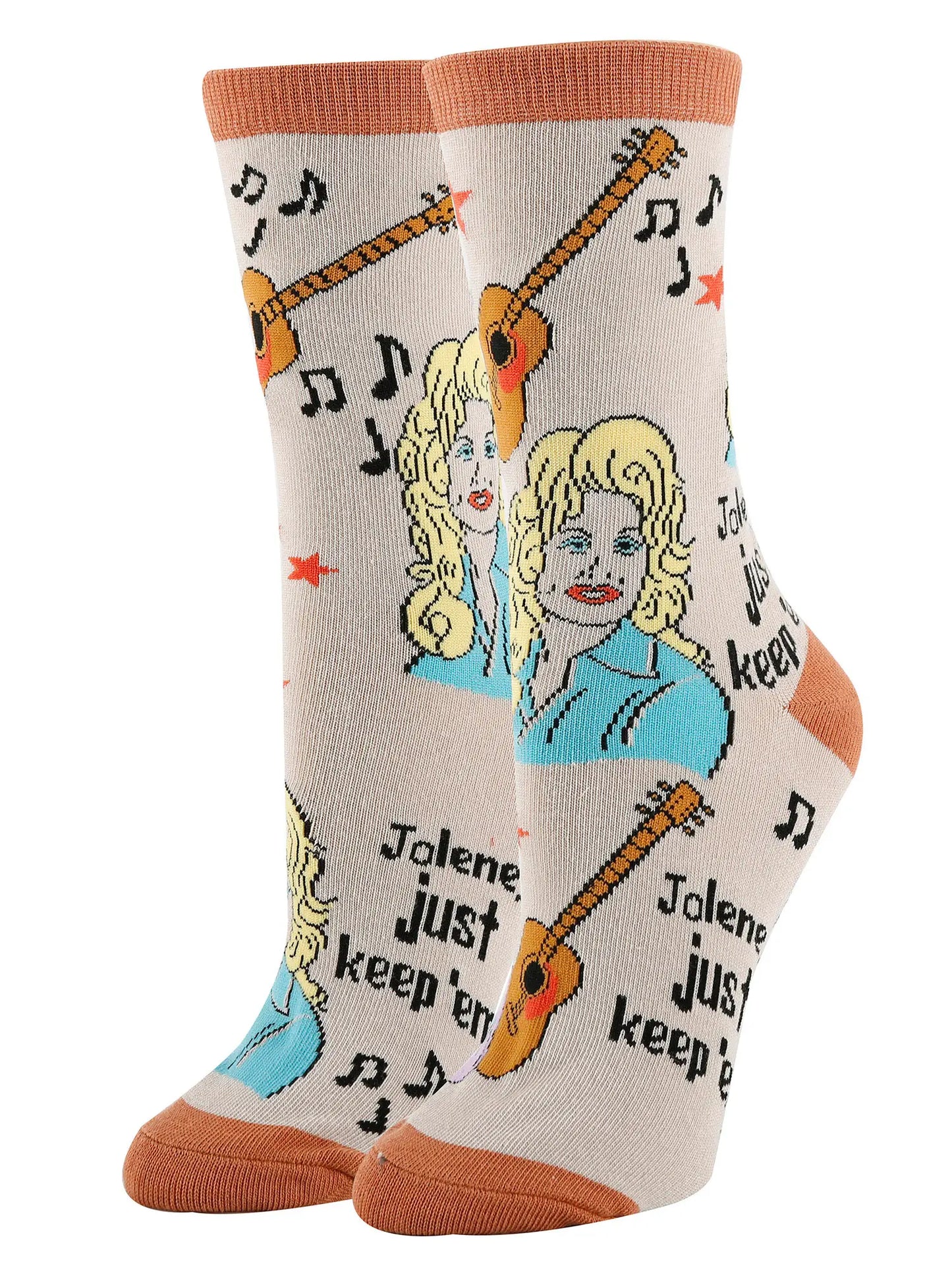 Dolly | Women's Funny Cotton Crew Socks