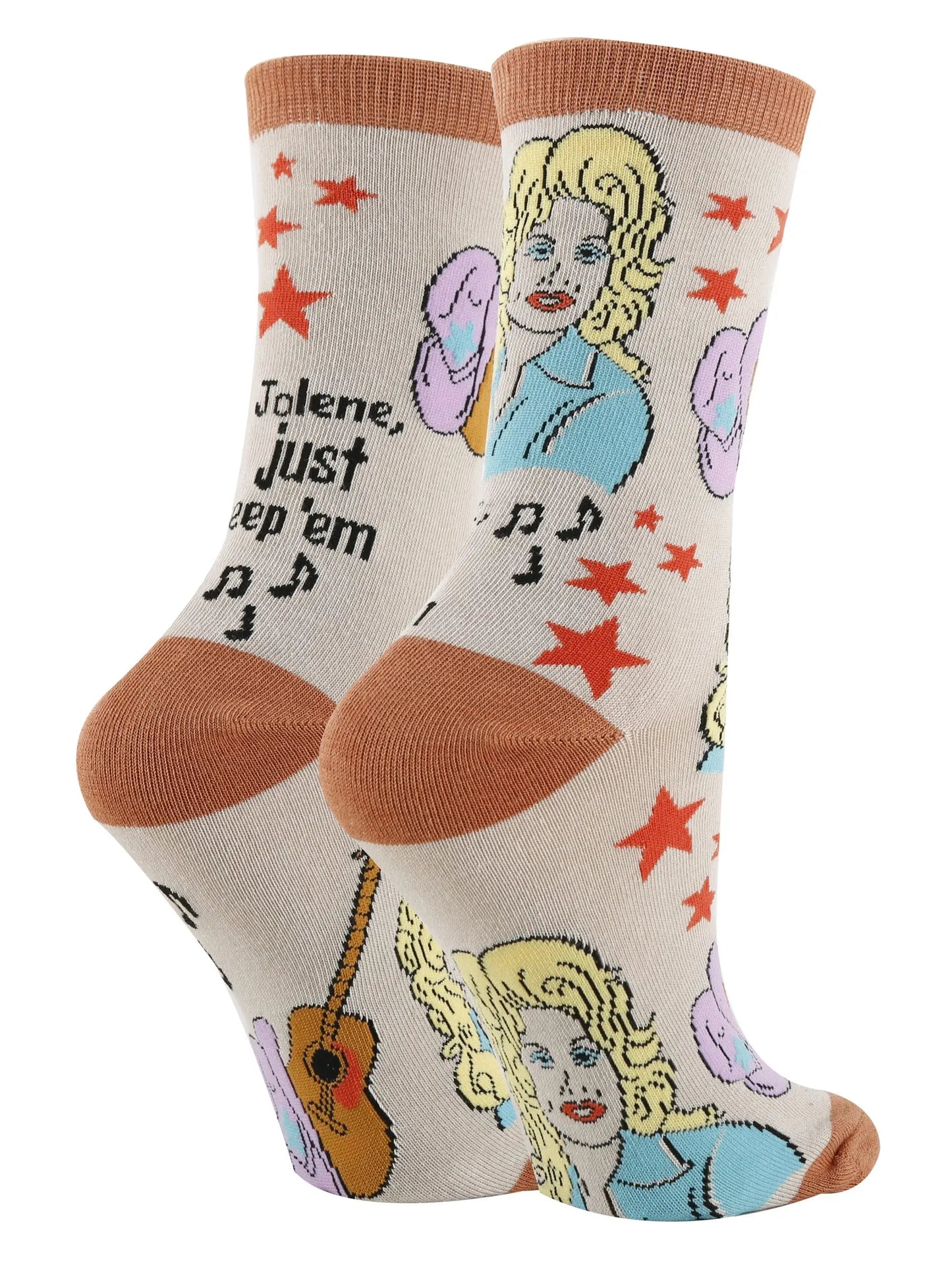Dolly | Women's Funny Cotton Crew Socks