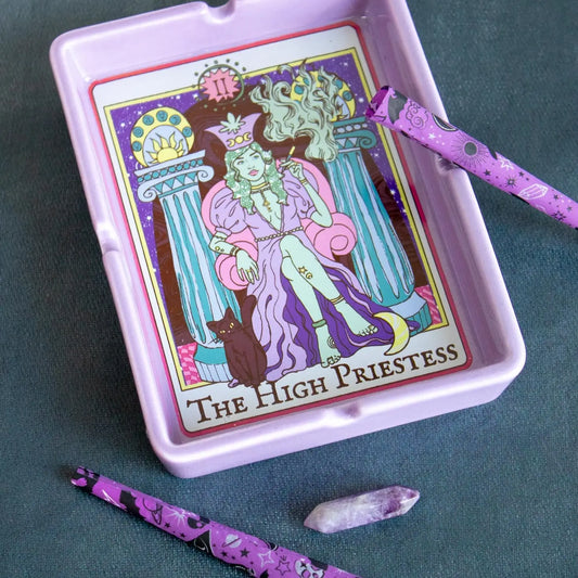 High Priestess Tarot Card Ashtray