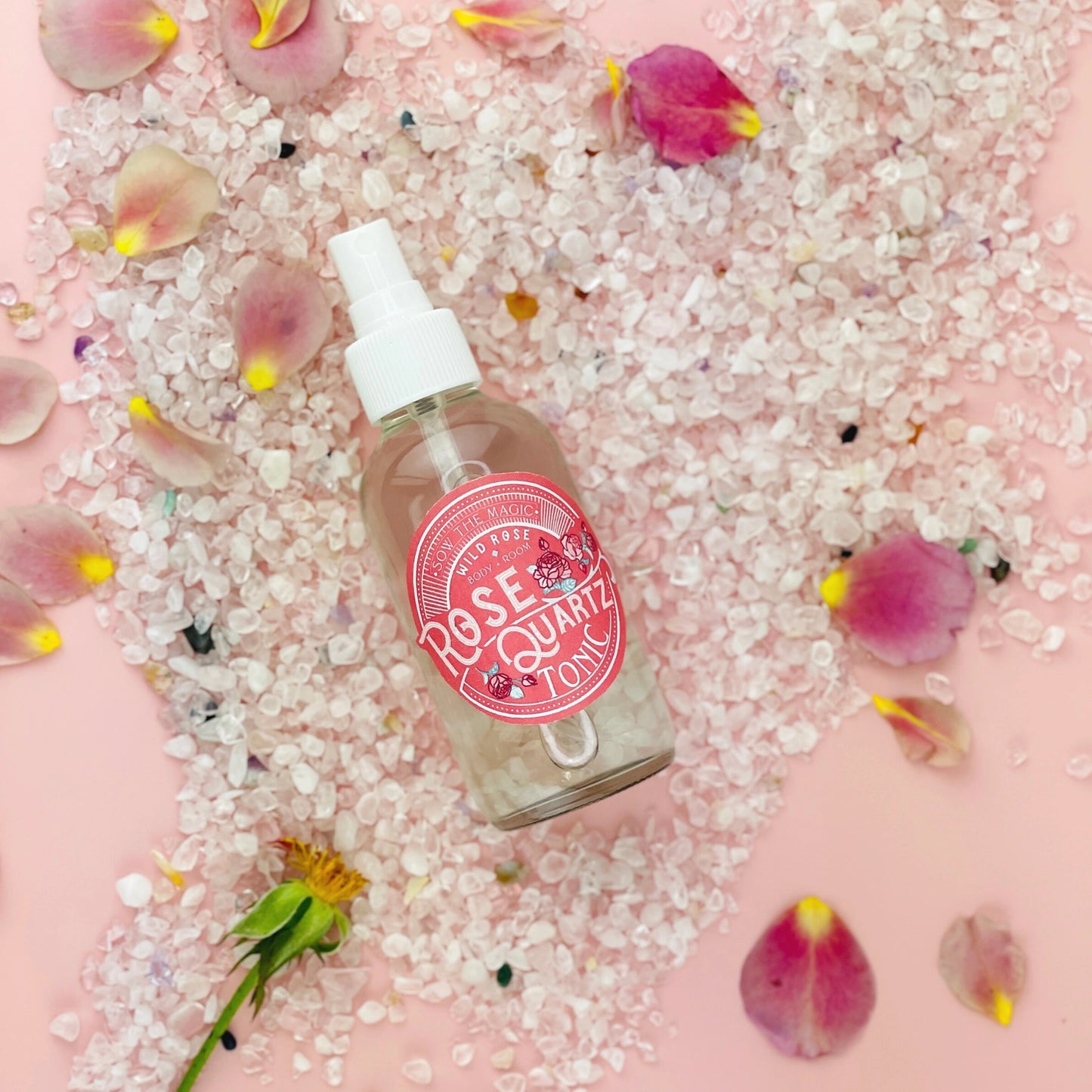 Gem Infused Rose Quartz Skin + Room Tonic.