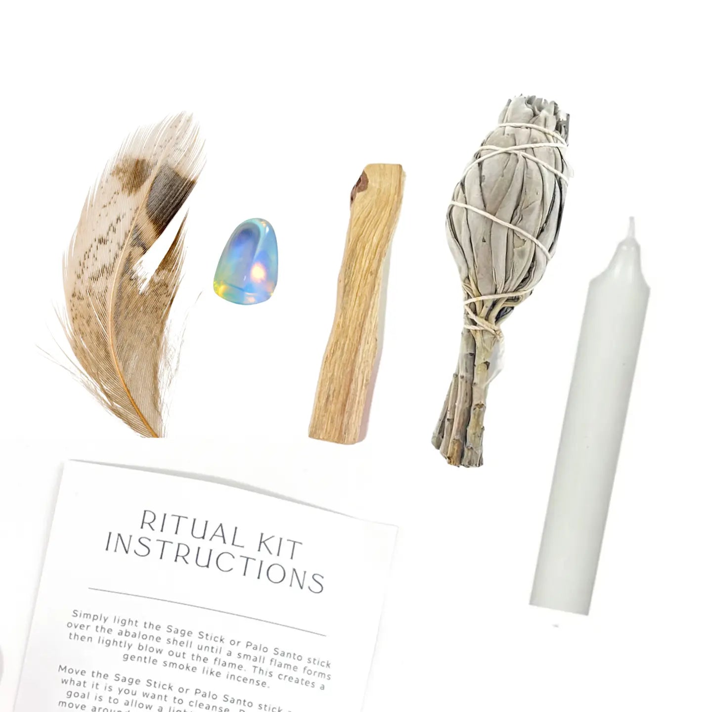 Hex Your Ex Ritual Kit with Opalite, Palo Santo + Sage