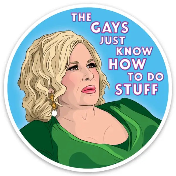 Jennifer Coolidge Gays Do Cool Stuff Sticker.