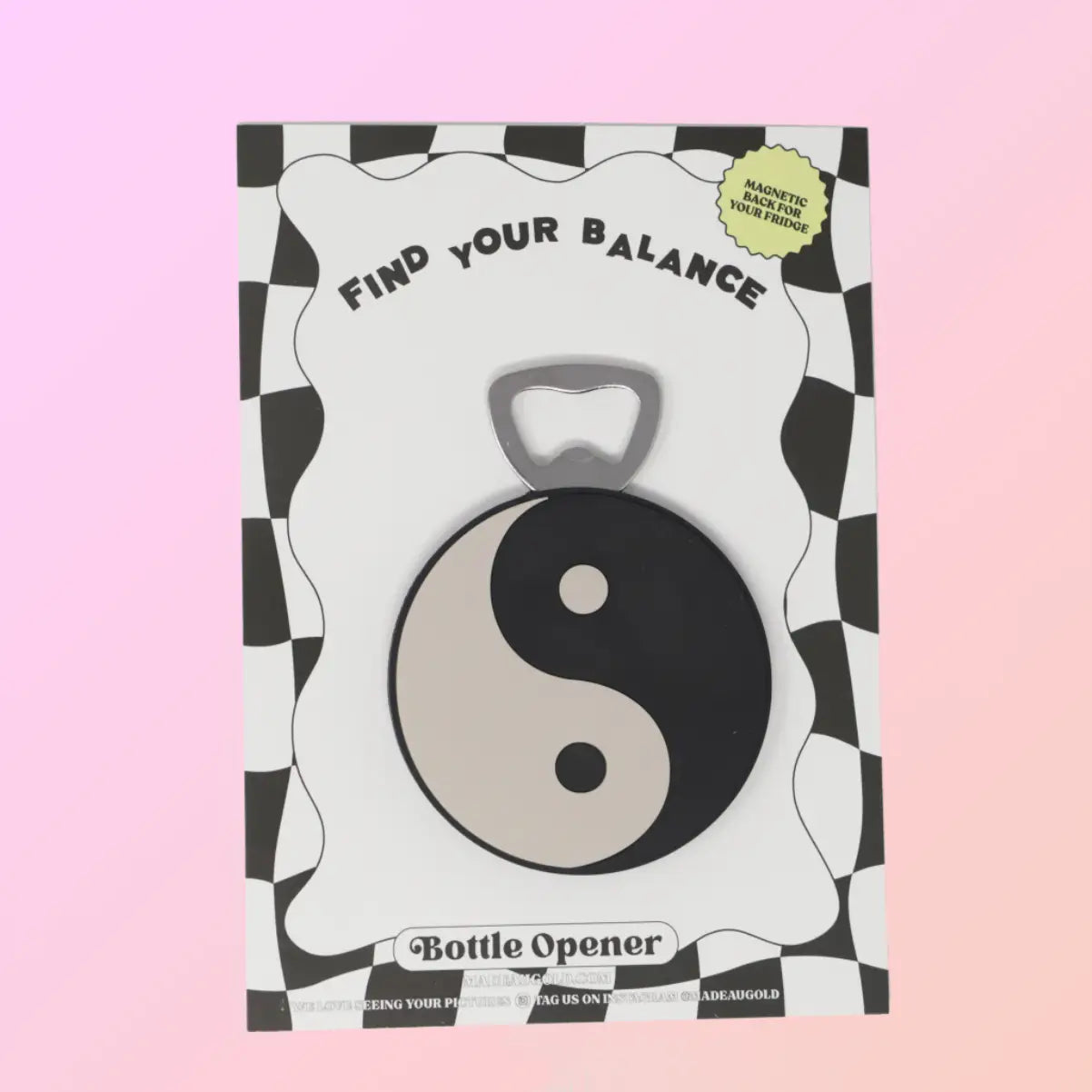 Yin Yang Magnet Bottle Opener