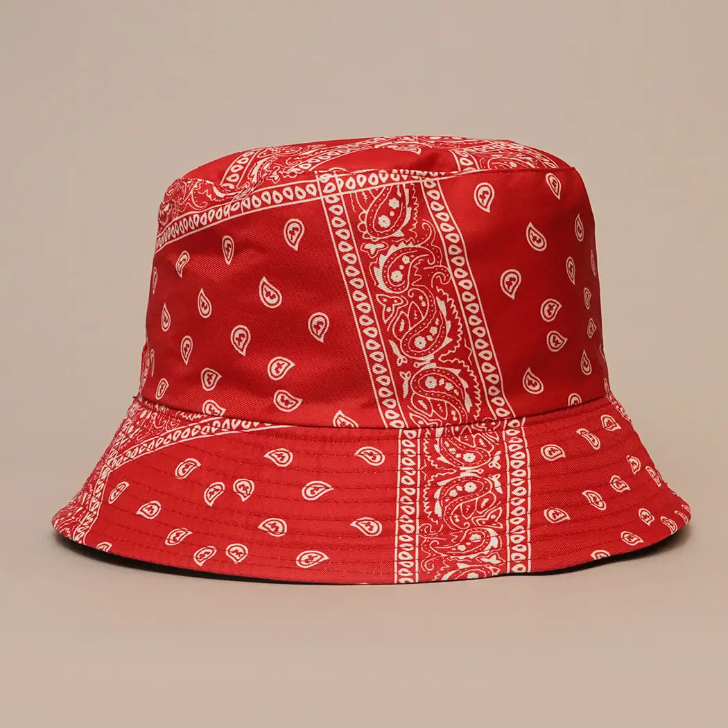 Paisley Cashew Print Double-Sided Reversible Hat