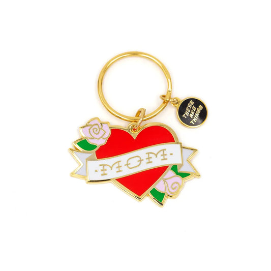 Mom Tattoo Keychain