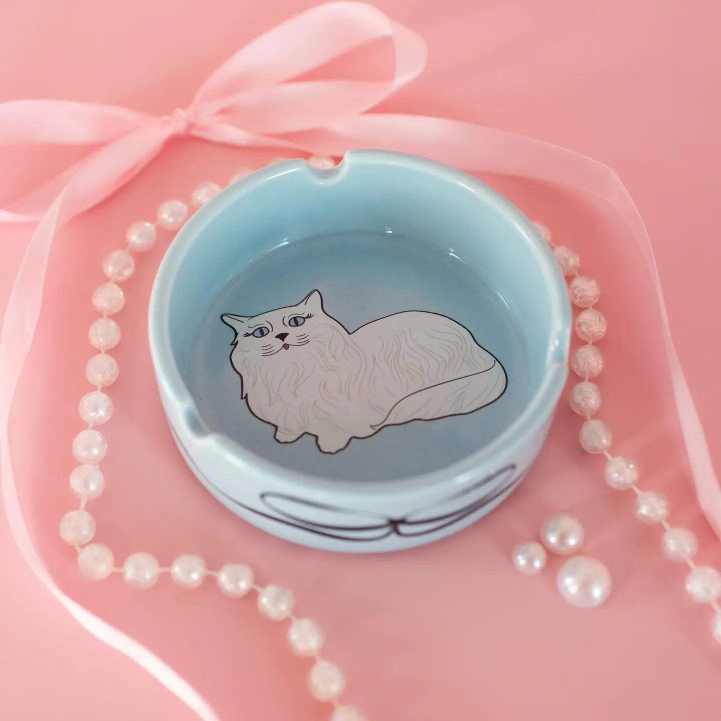 Ceramic Miss Kitty Ashtray