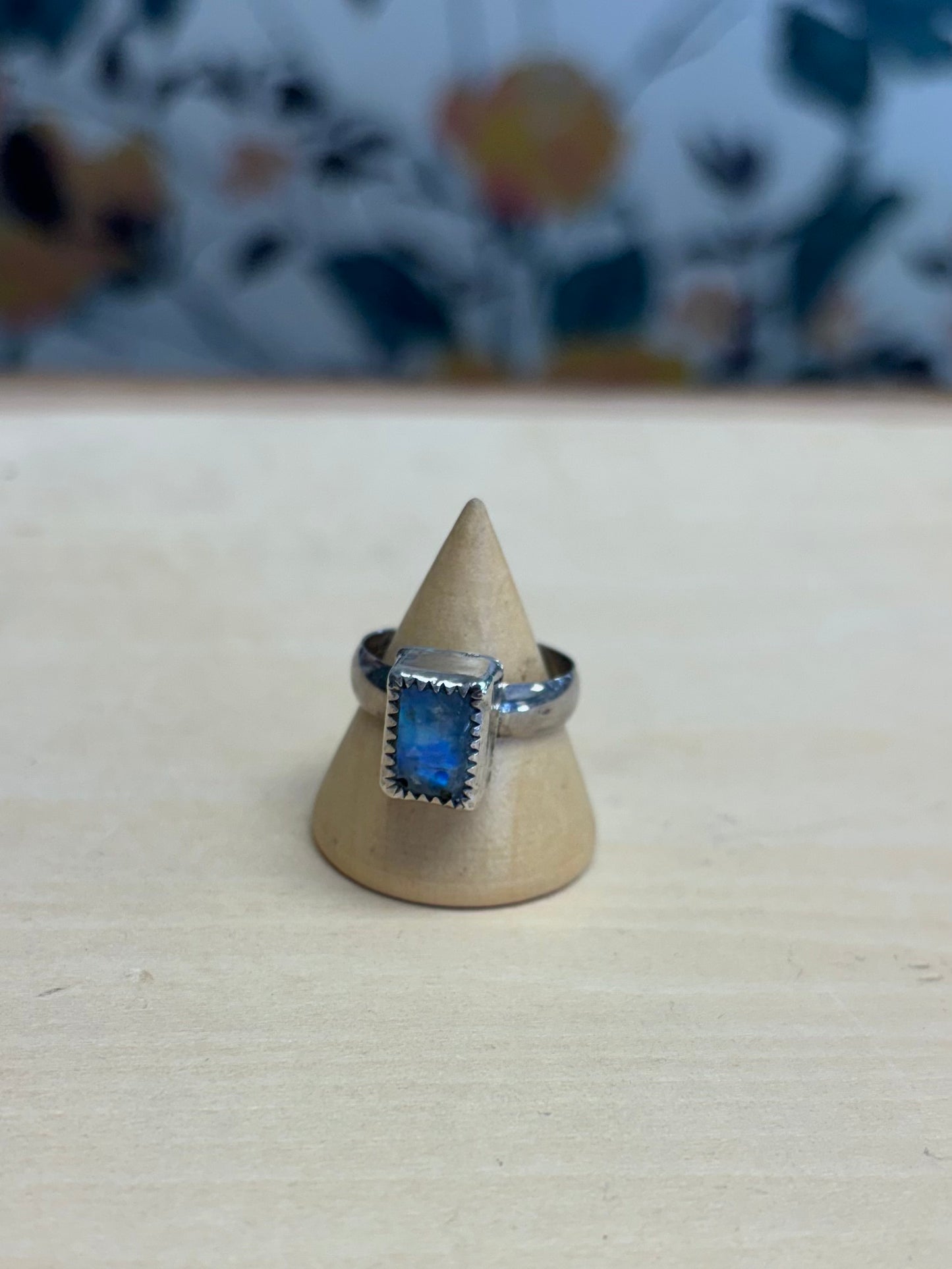 Sterling Silver Moonstone Ring.