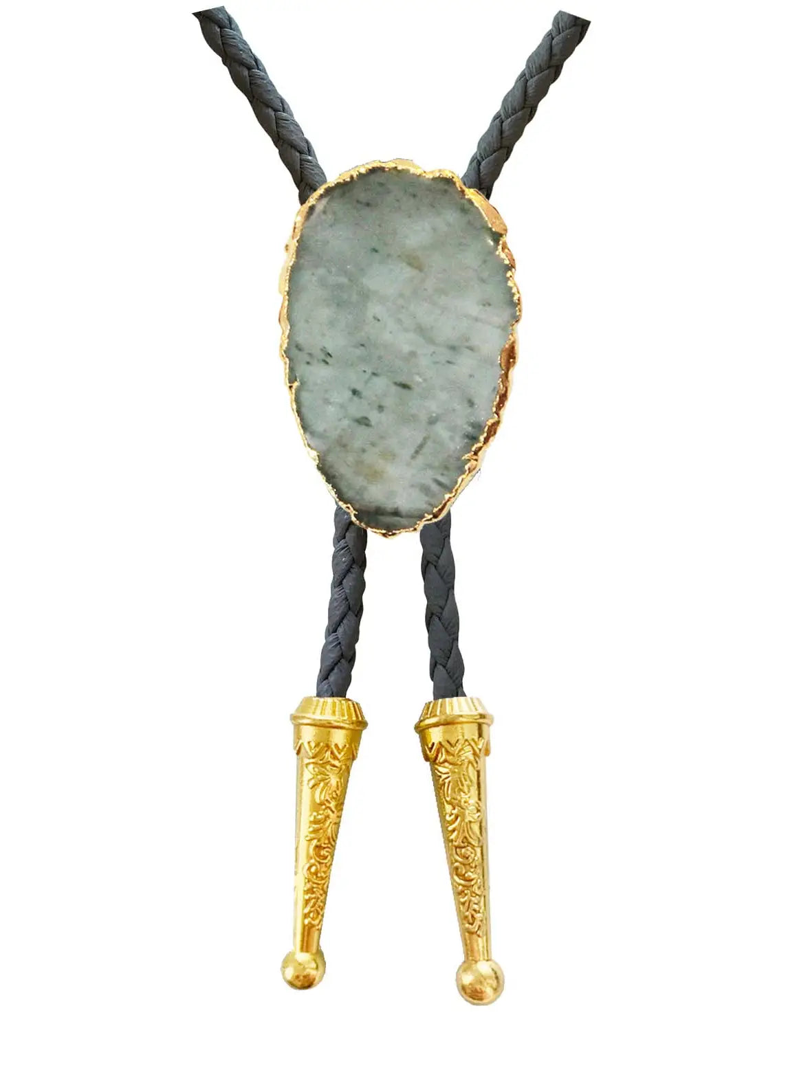 Gemstone Bolo Tie - Aquamarine