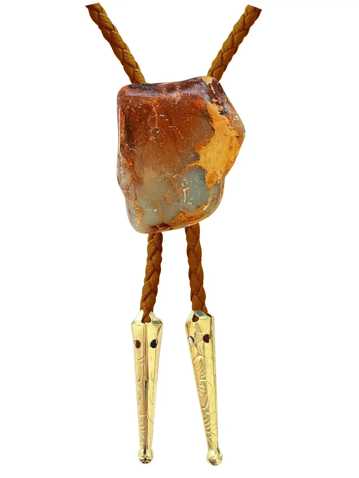 Gemstone Bolo Tie - Aqua Tera