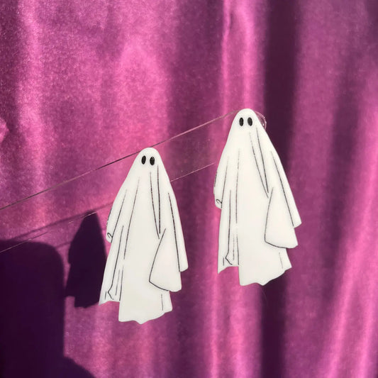 Sheet Ghosts Beetlejuice Earrings Halloween Spooky