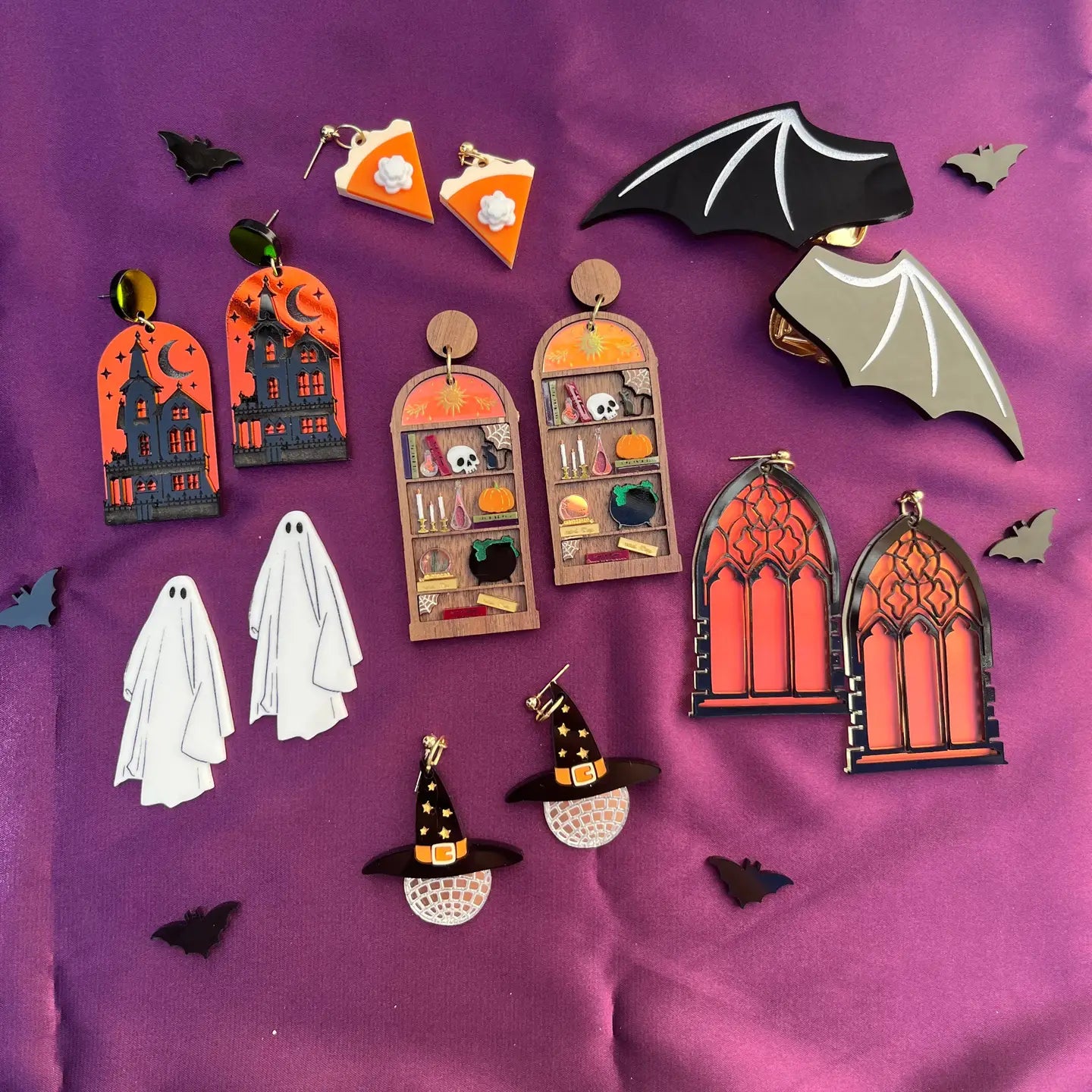 Sheet Ghosts Beetlejuice Earrings Halloween Spooky