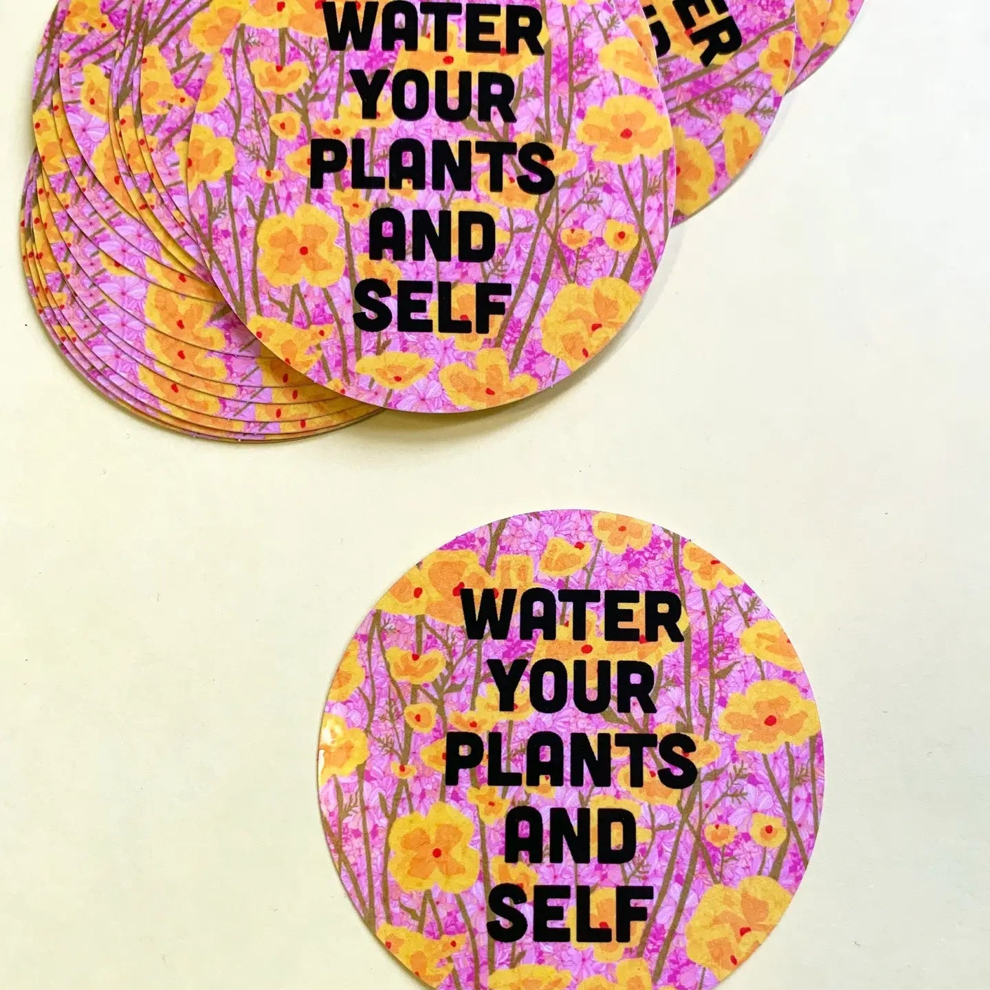 Water Your Plants and Self-Weatherproof Sticker