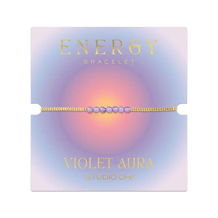 Violet Aura Energy Bracelet