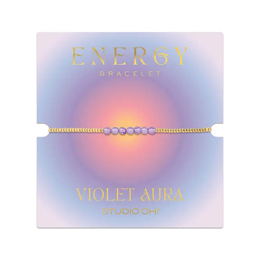 Violet Aura Energy Bracelet