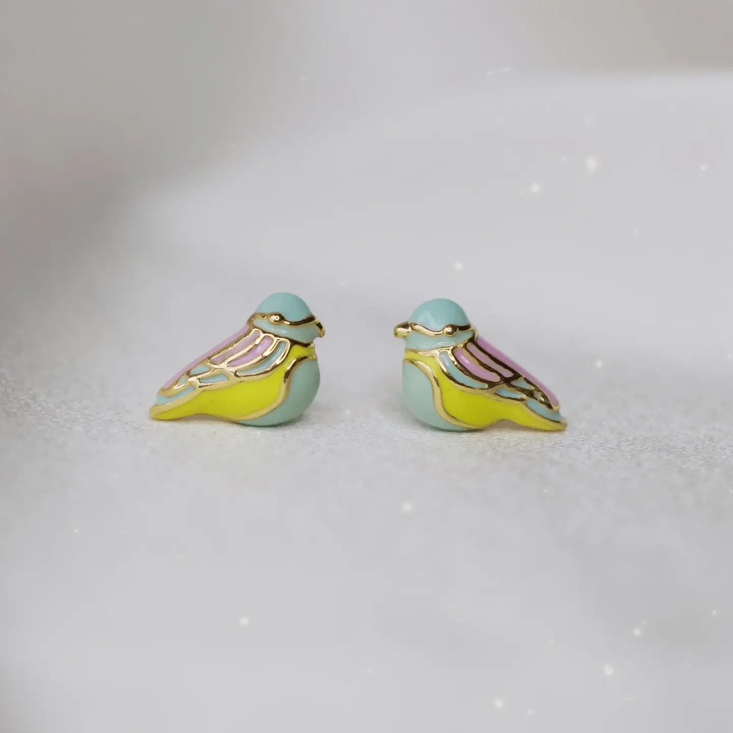 Gold Dipped Song Bird Studs