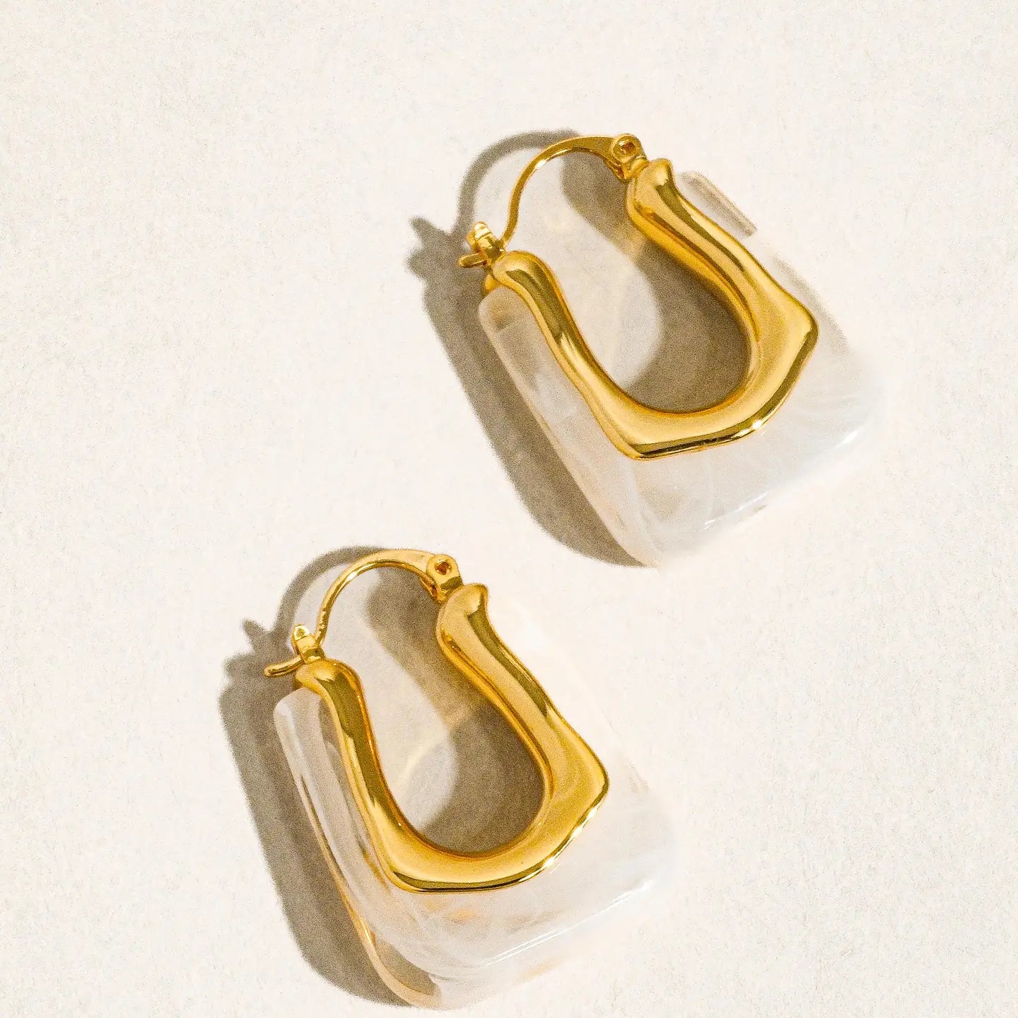 Talia 18K Gold U-Shaped Boho Hoop Earring