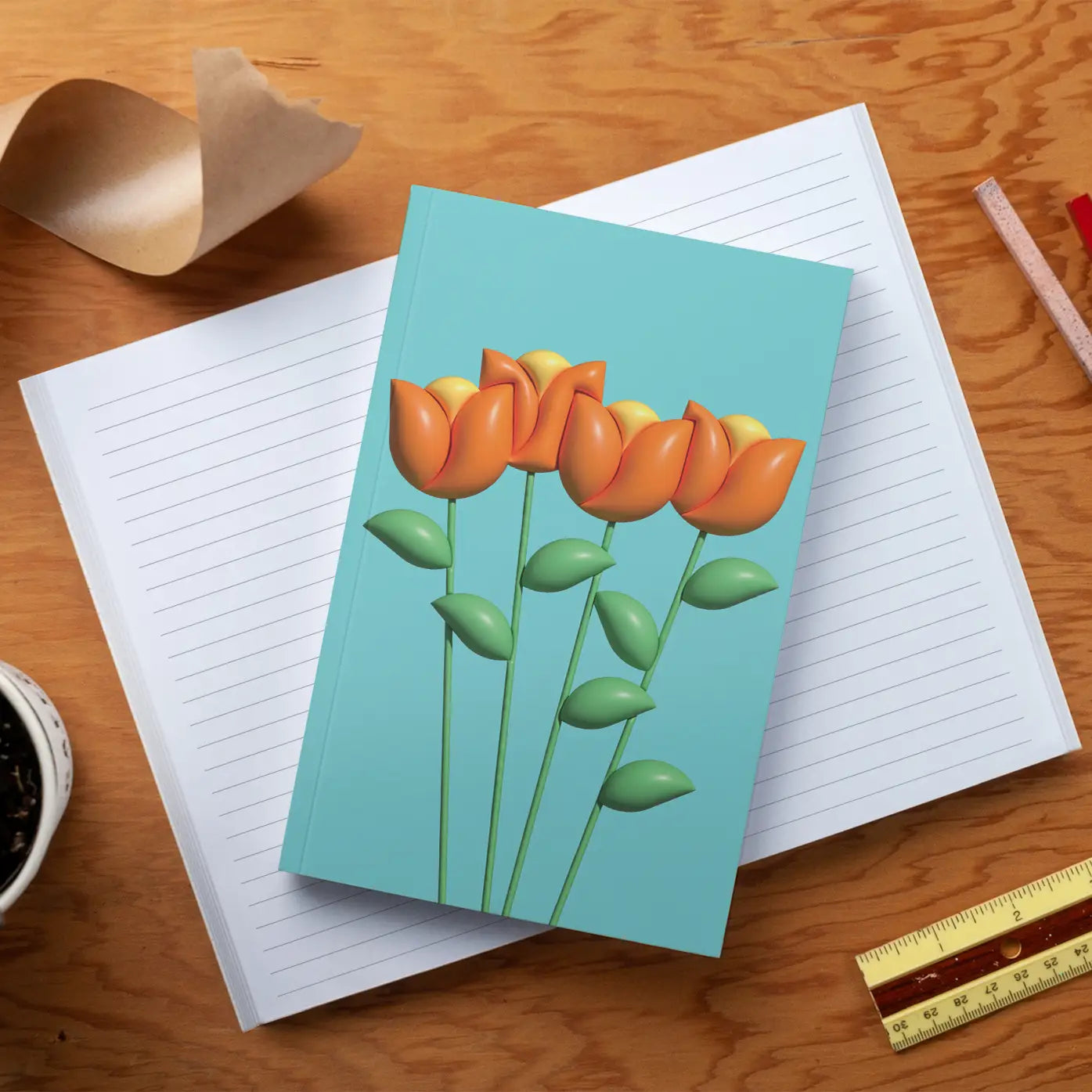 Pop Florals Classic Layflat Journal Notebook