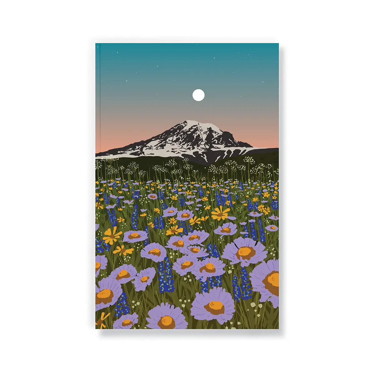 Mountain Flowers Classic Layflat Journal Notebook