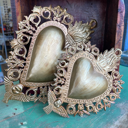 Antique Inspired Hanging Sacred Heart