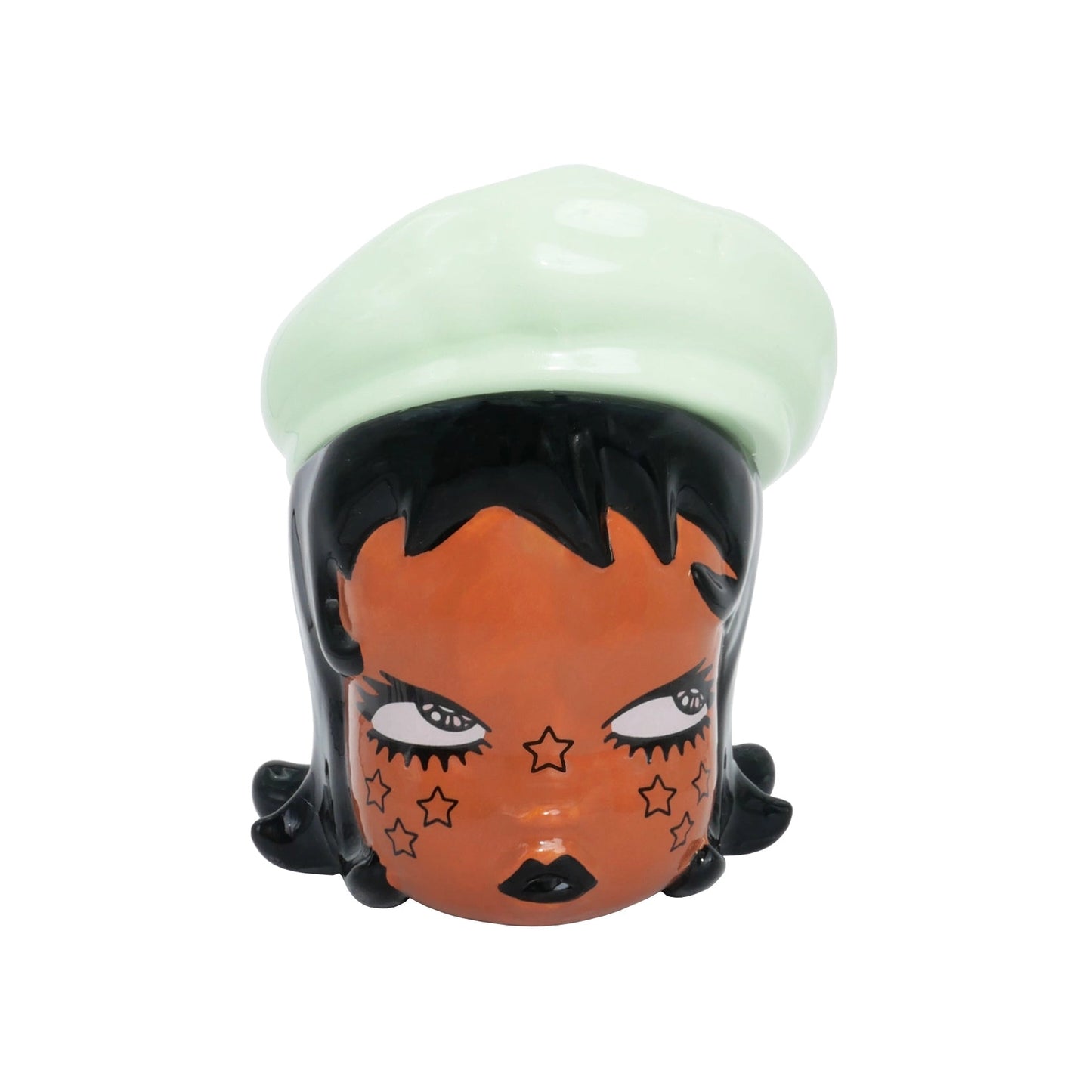 Valfre Ramona Ceramic Storage Jar - Green Beret