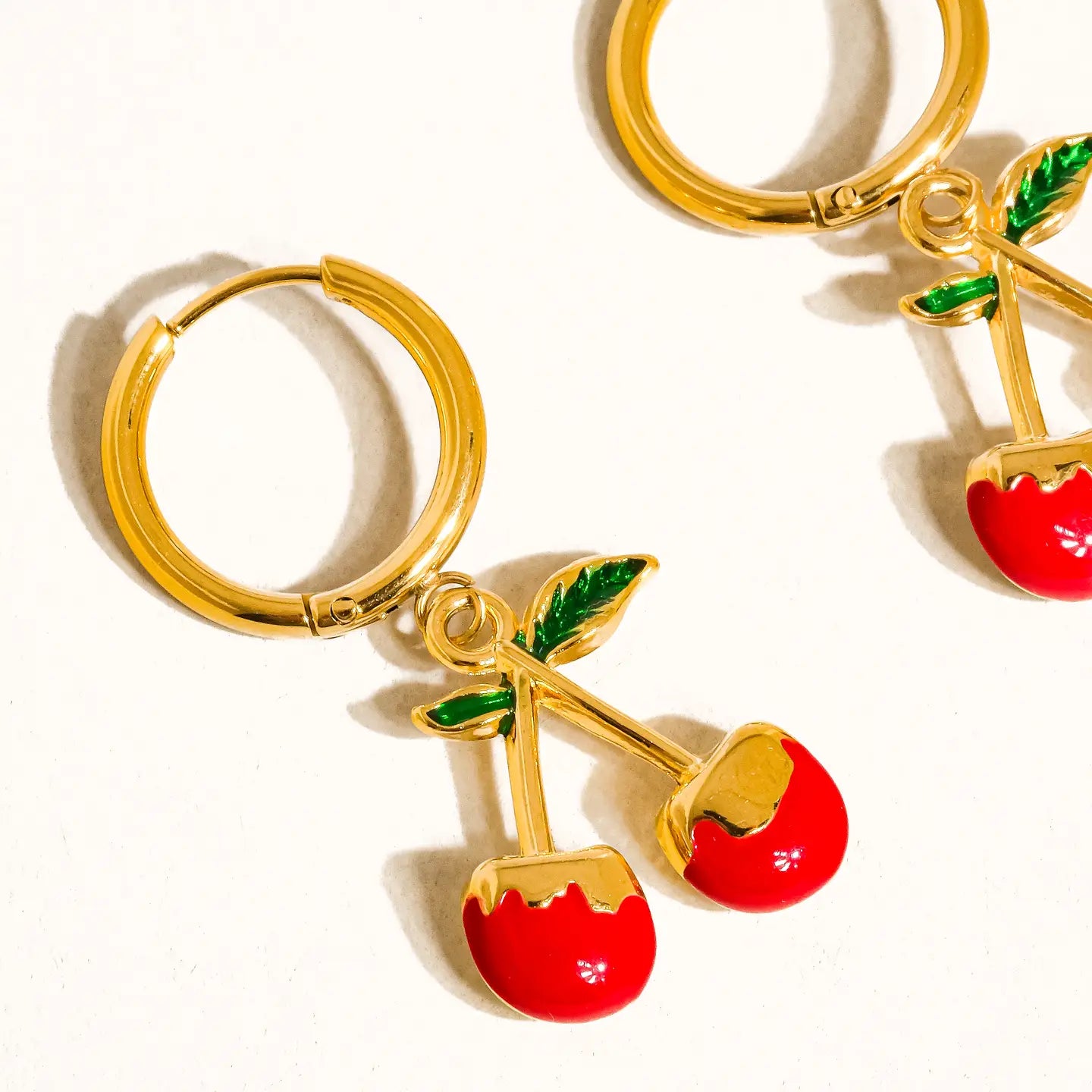 Côte 18K Gold Non-Tarnish Vintage Cherry Earring