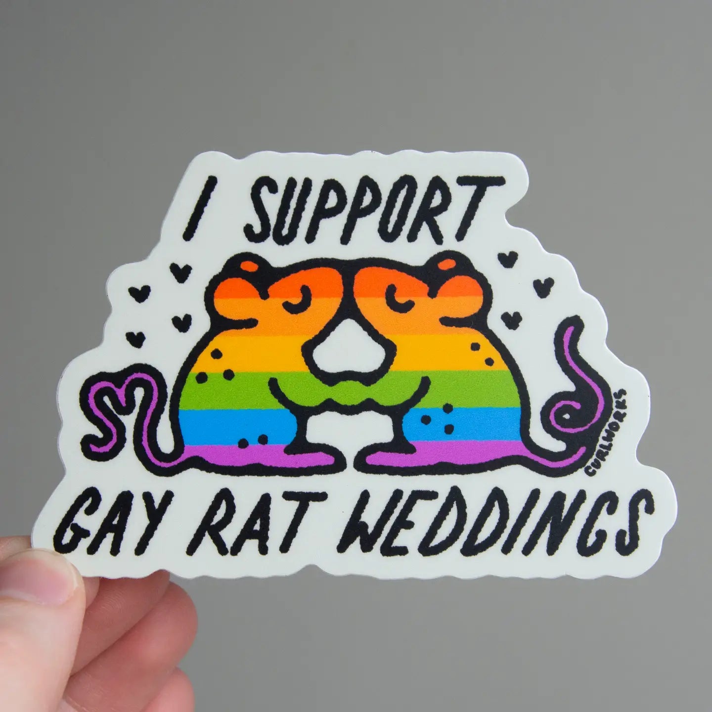 I Support Gay Rat Weddings Sticker
