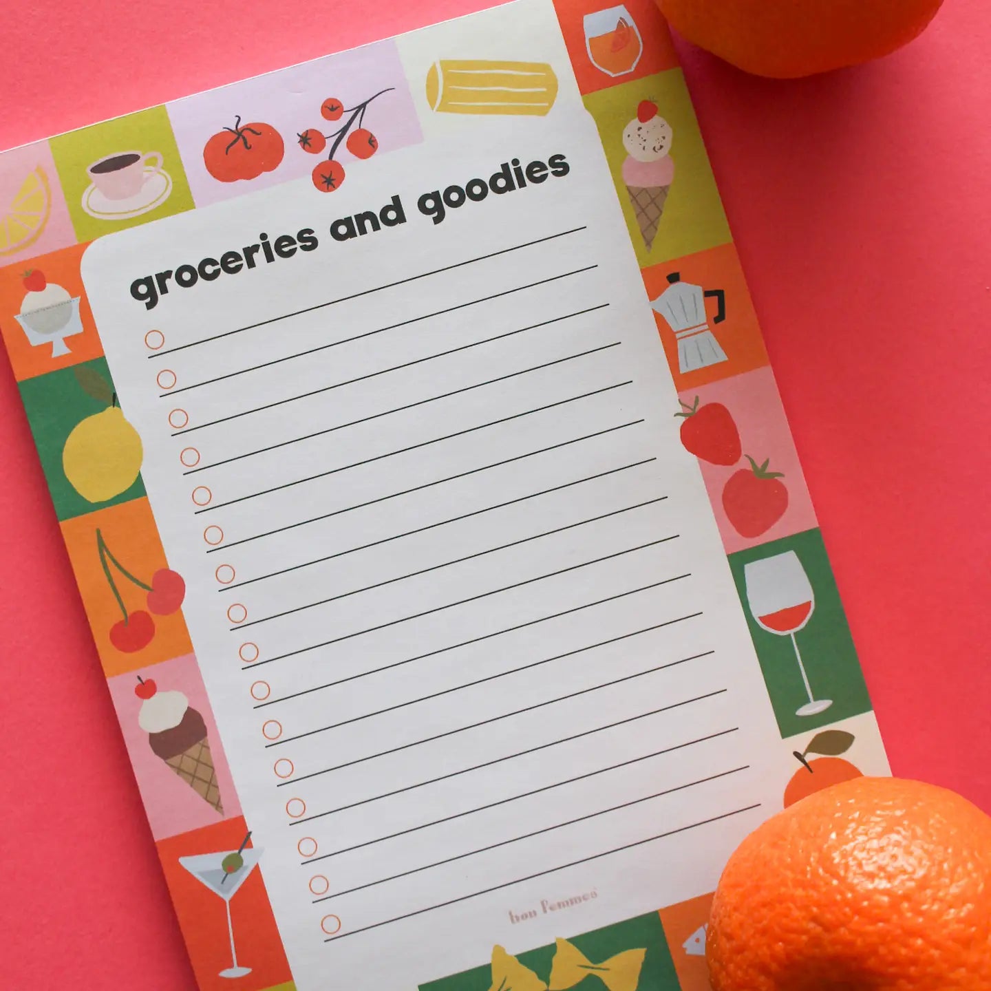Groceries and Goodies Notepad