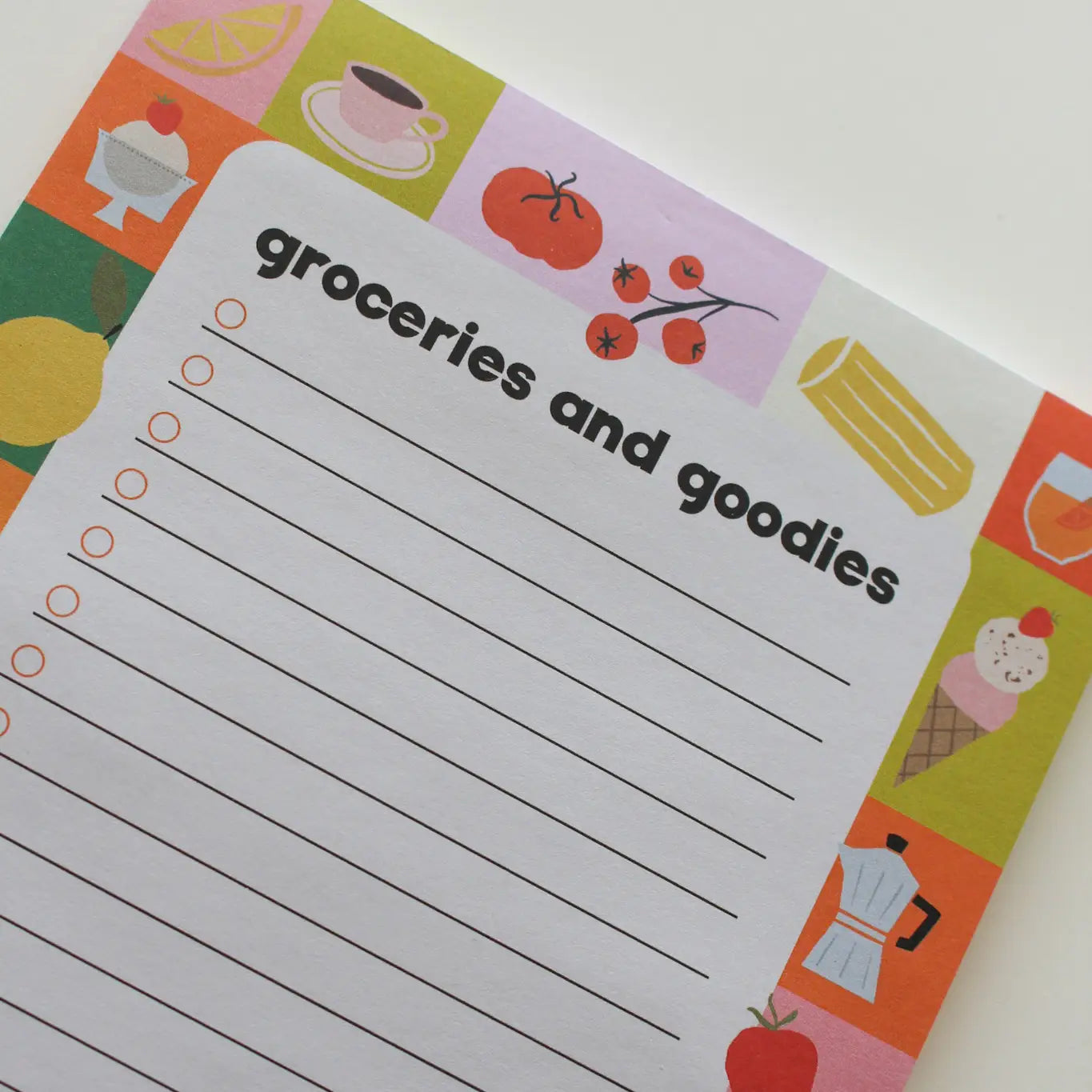 Groceries and Goodies Notepad