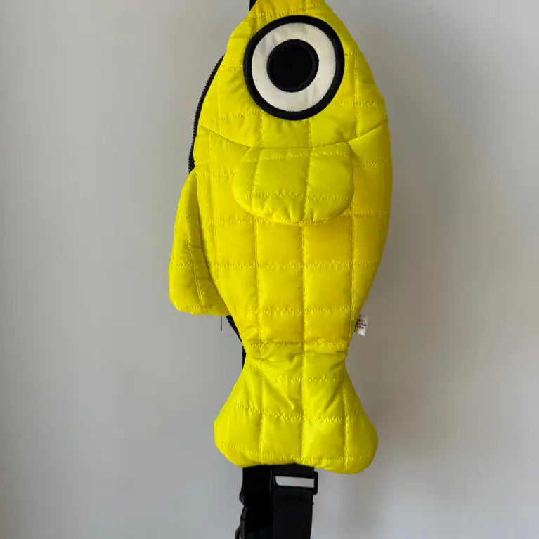 The Fish Bag - Sporty Yellow by Curlworks