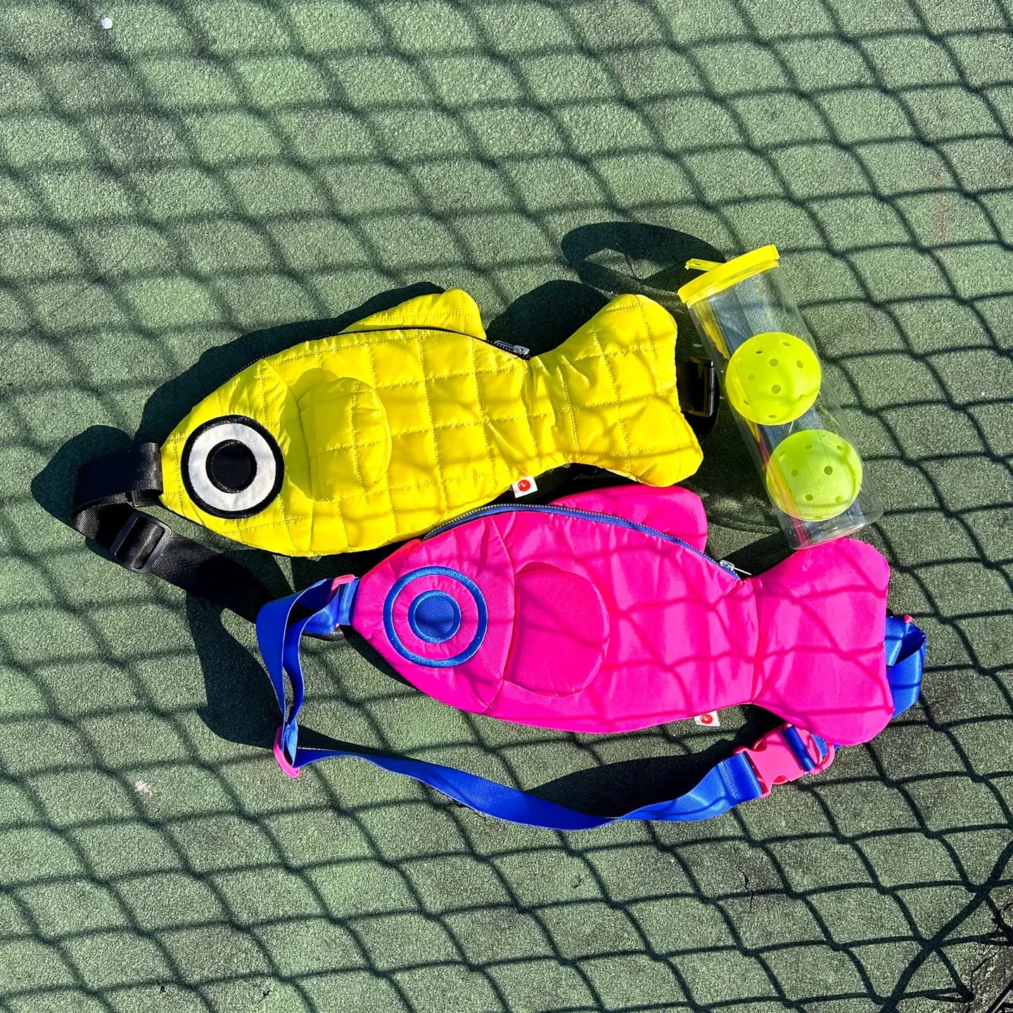 The Fish Bag - Sporty Yellow by Curlworks