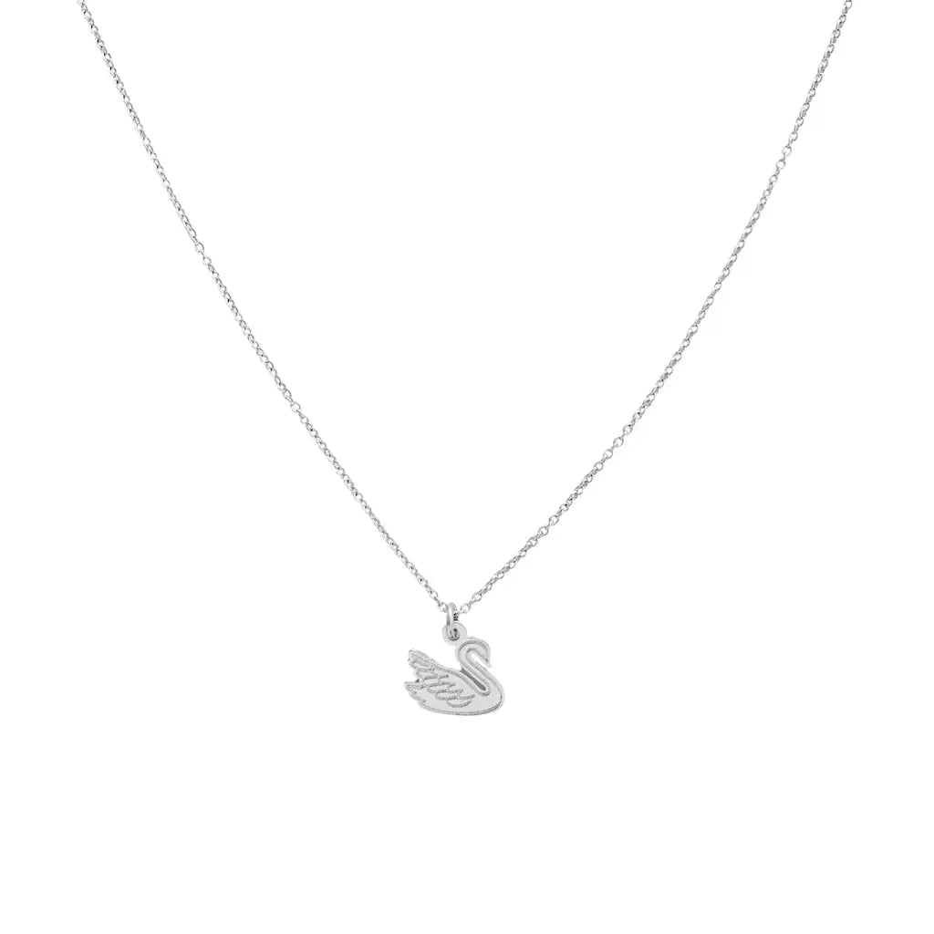 Silver Swan Necklace