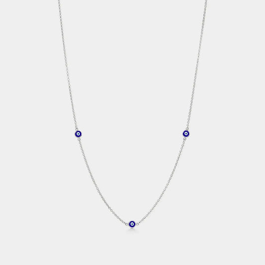Evil Eye Necklace - Silver