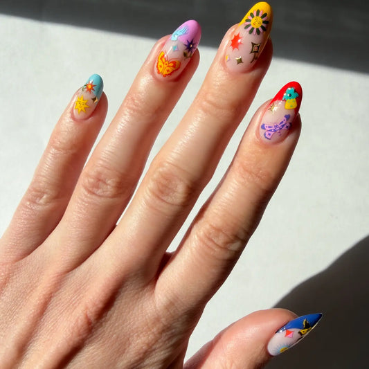 Nail Art Stickers - Jardín Estelar
