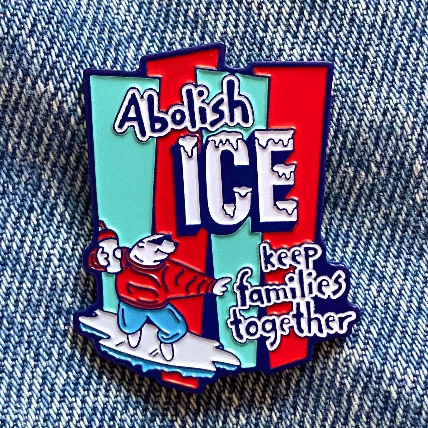 Abolish ICE Enamel Pin