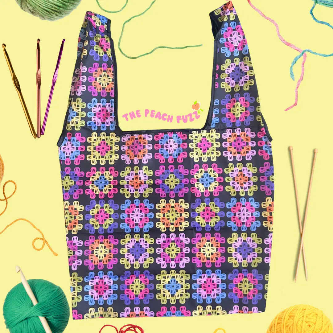 Granny Square Reusable Tote