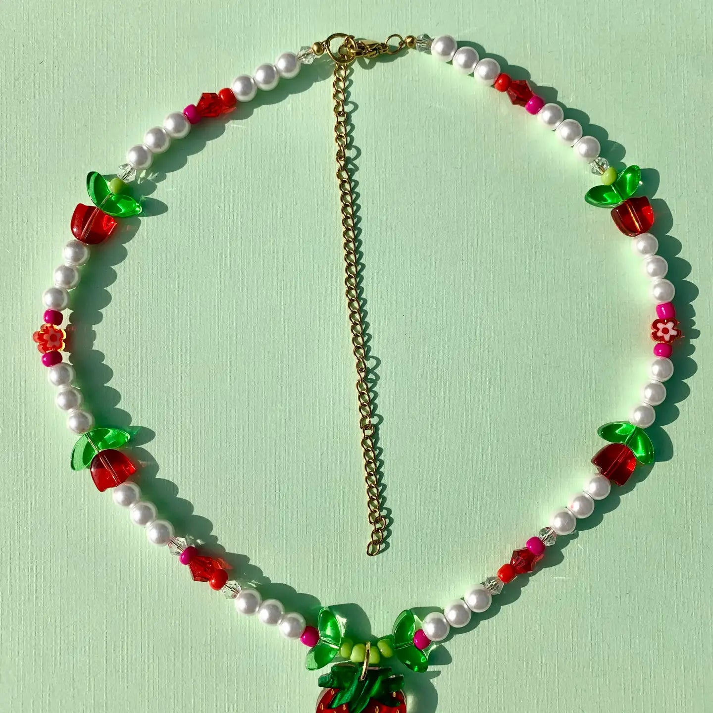 Baby Berry Beaded Necklace