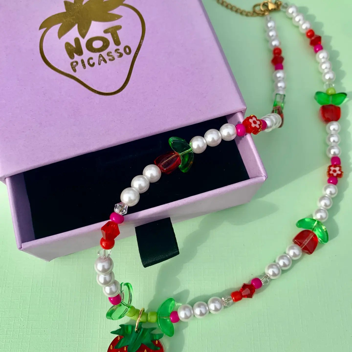 Baby Berry Beaded Necklace